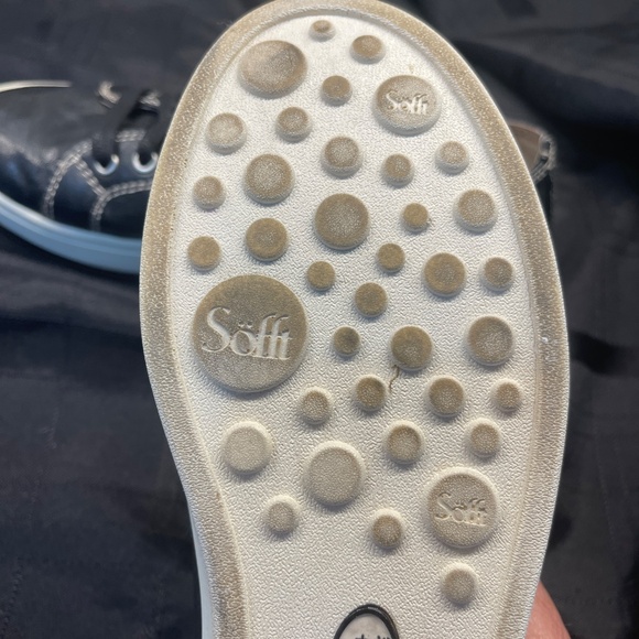 Sofft Baltazar 1105101 Women Black Leather Round Toe Lace-Up Sneaker Shoes sz 7 - Picture 4 of 6